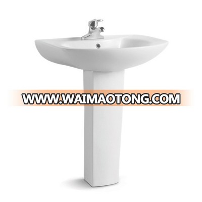 Chinese manufacturers single hole special design bathroom basin lavatory ceramic sinks with pedestal big size