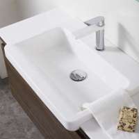 Bathroom Sanitary Ware Semi Recessed Basin Sink,Bathroom Semi Counter Basin Sink