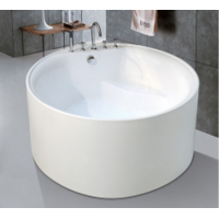 One piece acrylic sheet round freestanding acrylic bathtub