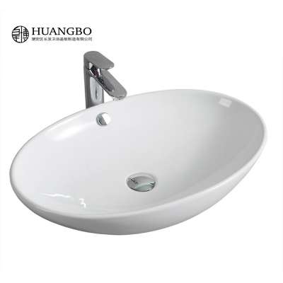 chinese ceramic wash basin New style hand washbasin oval shape wash bowl solid surface basin bathroom sink